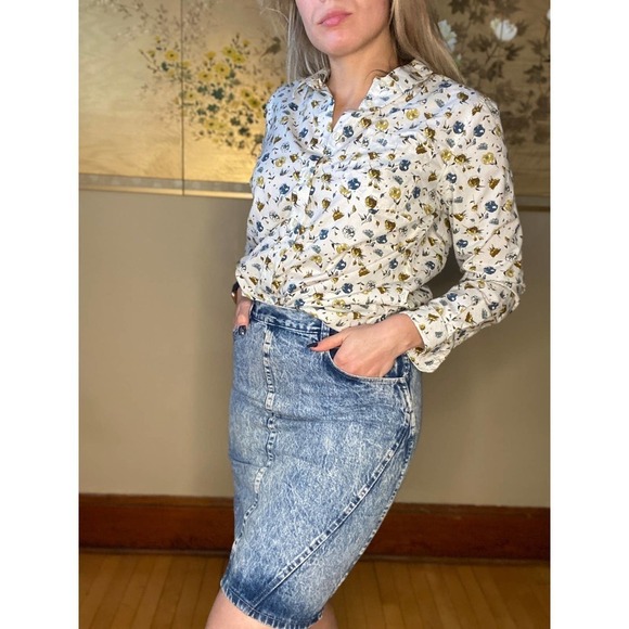 VINTAGE Candies Denim Mini Skirt 6 - Picture 4 of 6